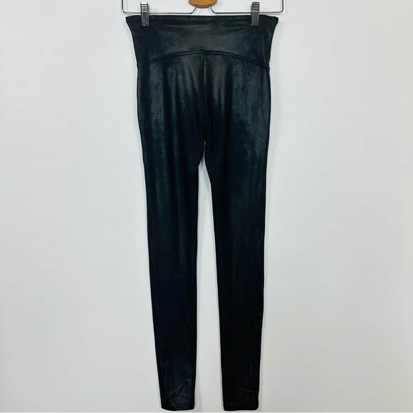 SPANX Leggings Sz M Faux Leather Black - Picture 7 of 17
